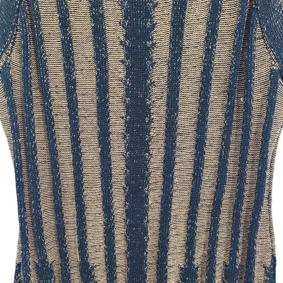 90's Chelsea & Theodore Sweater Gothic Grunge Short Flutter Tunic Brown Black M - Picture 5 of 11